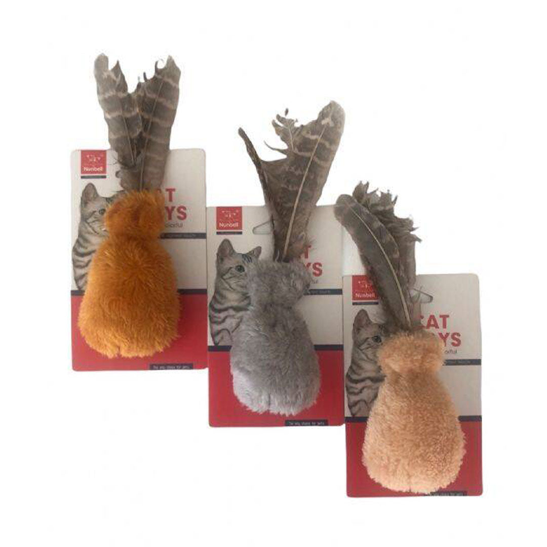 Nunbell Kuş Tüylü Kedi Oyuncağı Kese