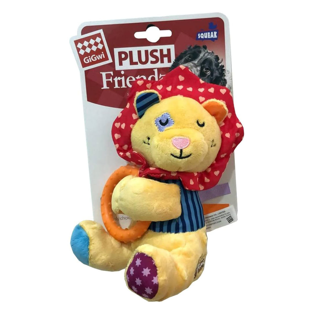 GiGwi Peluş Friendz Sesli Aslan Küçük Köpek ve Yavru Köpek Oyuncağı