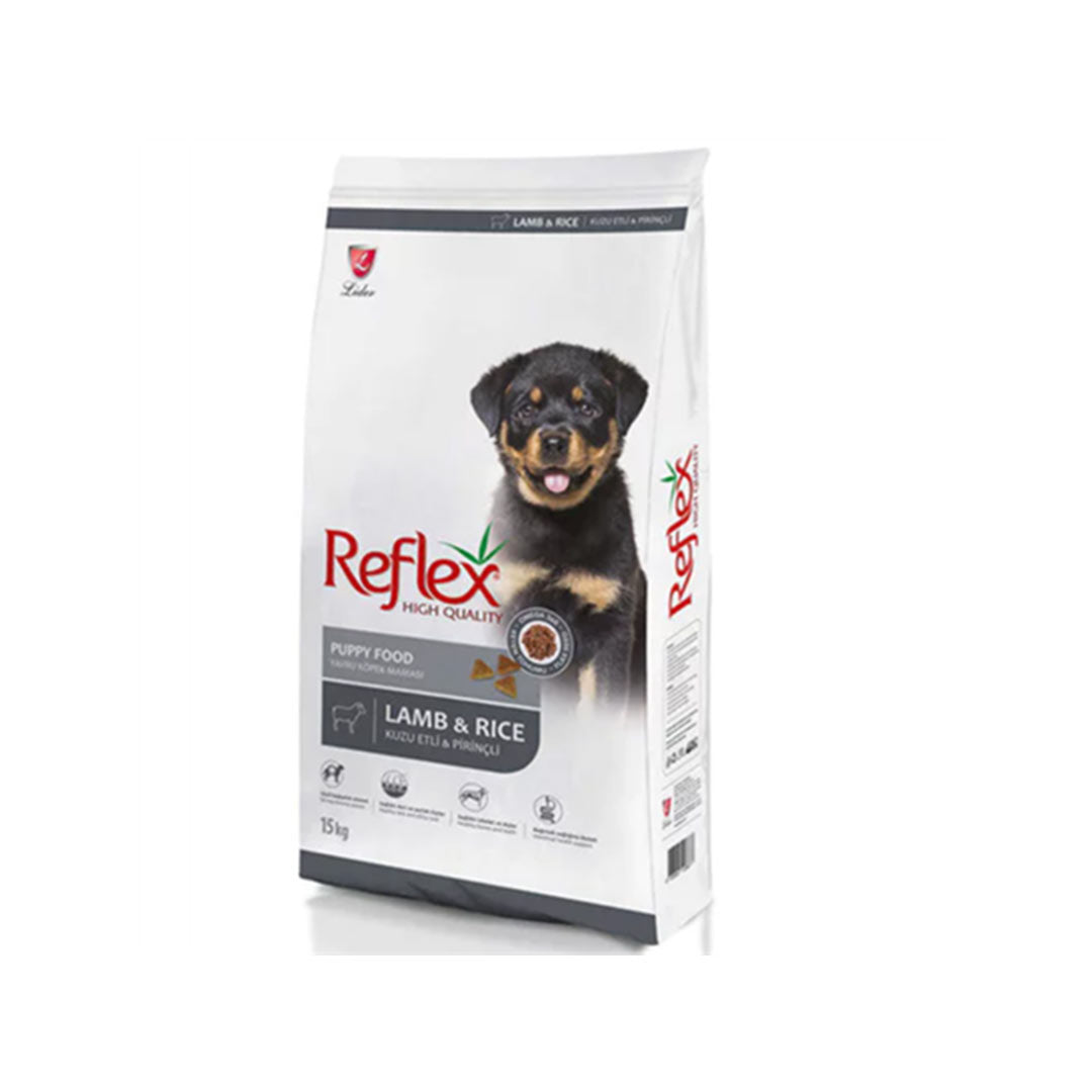 Reflex Kuzu Etli ve Pirinçli Yavru Köpek Maması 15kg
