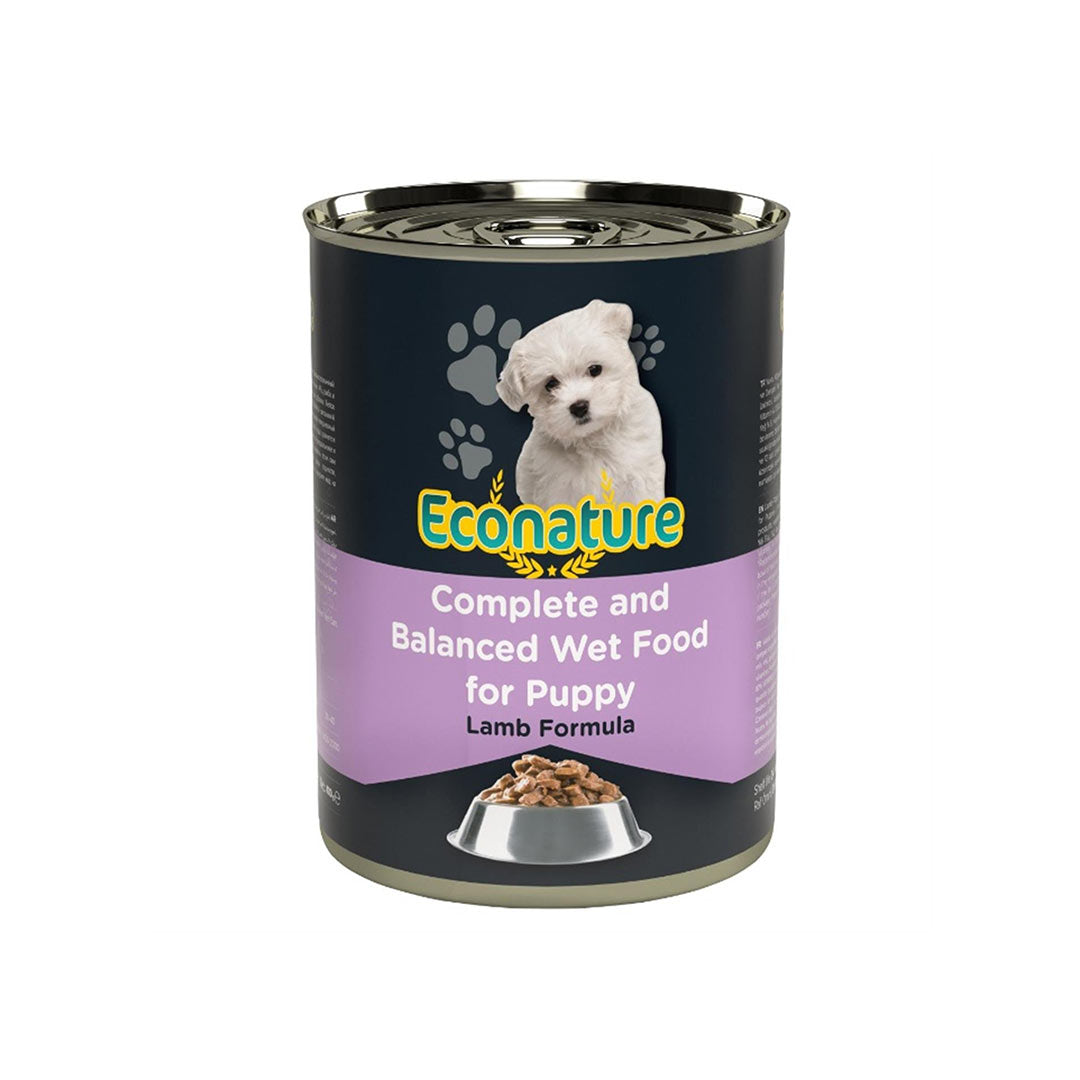 Econature Sos İçinde Kuzu Etli Yavru Köpek Konservesi 400gr