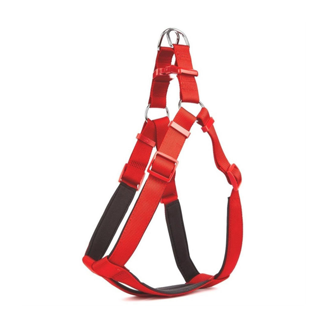 Doggie Comfortable Woven Handmade Ronin Model Red Dog Chest Collar 3XL-3x75-85cm