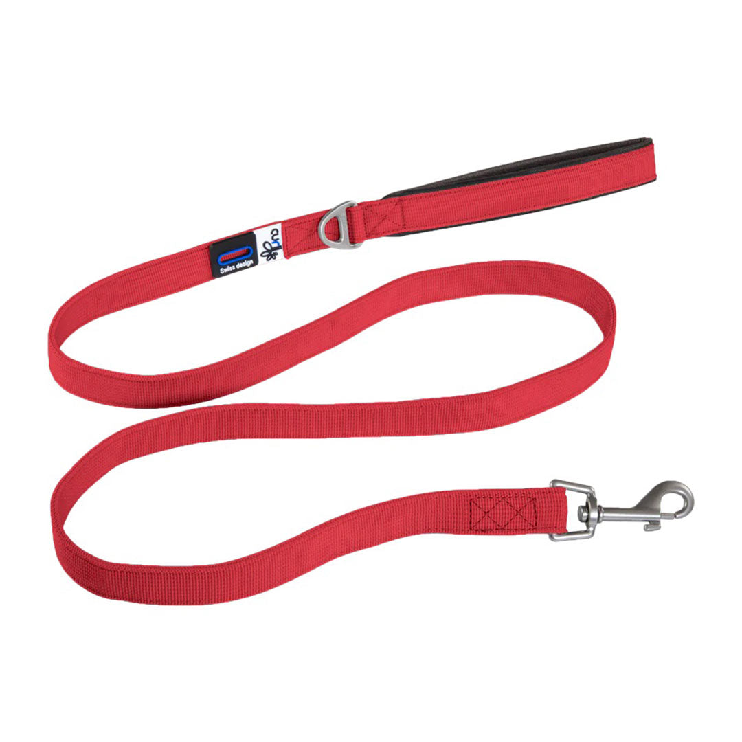 Curli Nylon Adjustable Red Dog Leash Medium