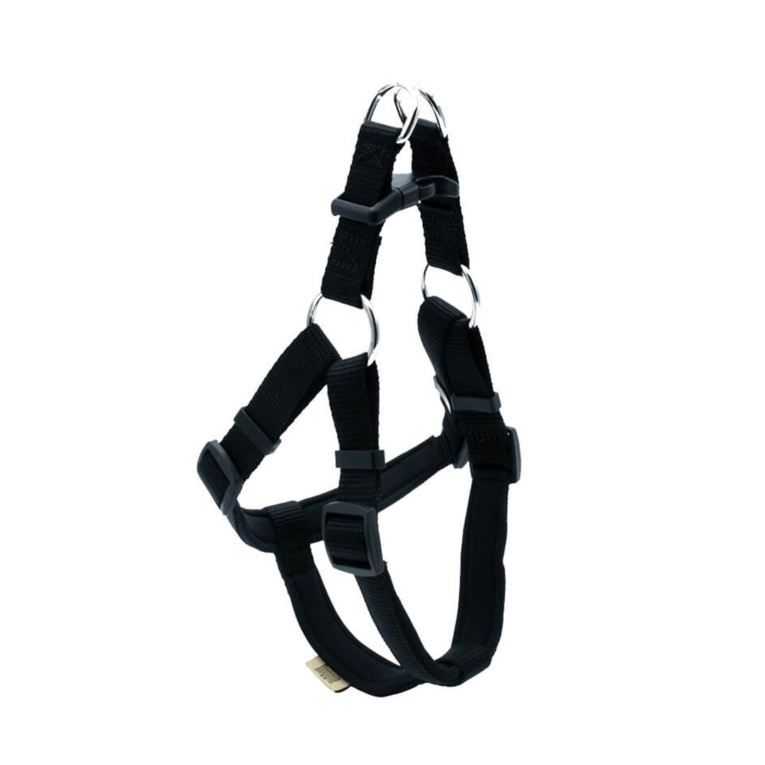 Doggie Comfortable Woven Handmade Ronin Model Black Dog Chest Collar XXL-2.5X70-80cm