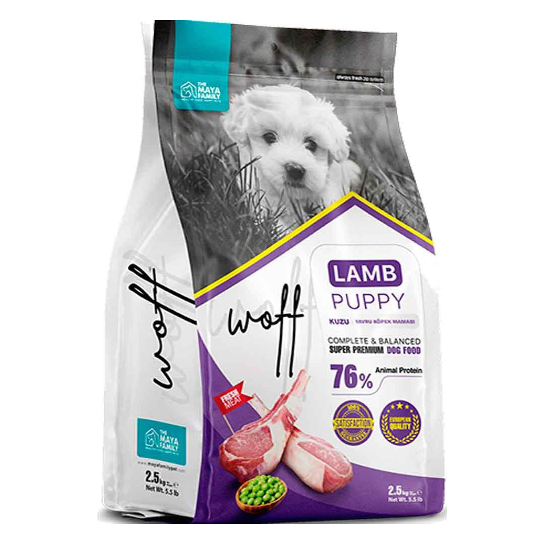 Woff Super Premium Kuzu Etli Yavru Köpek Maması 2.5 kg
