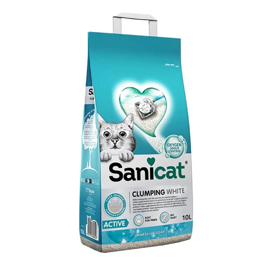 Sanicat Active Marsilya Sabunu Kokulu Topaklanan Kedi Kumu 10lt