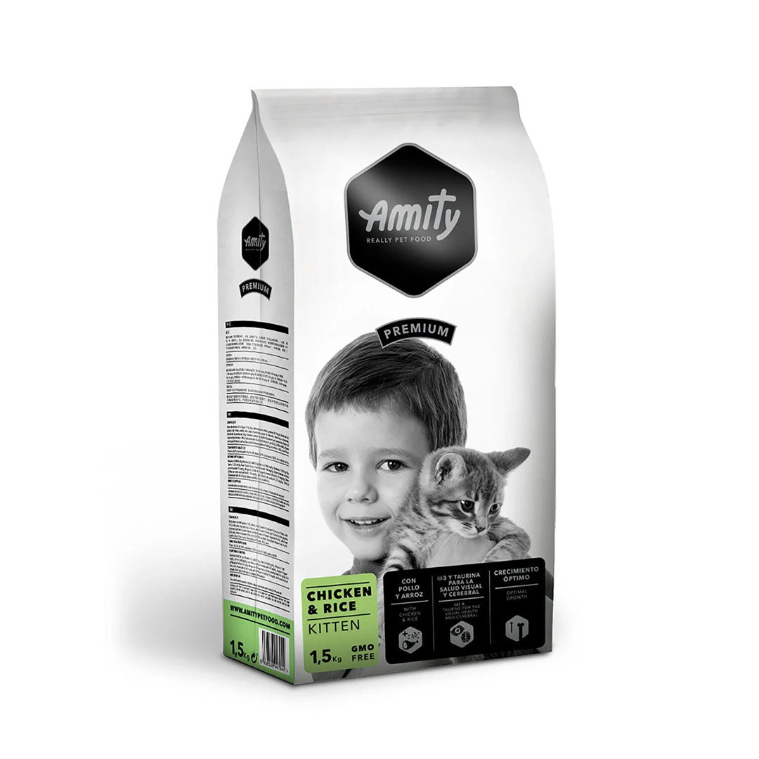 Amity Premium Tavuklu ve Pirinçli Yavru Kedi Mamasi 1,5kg