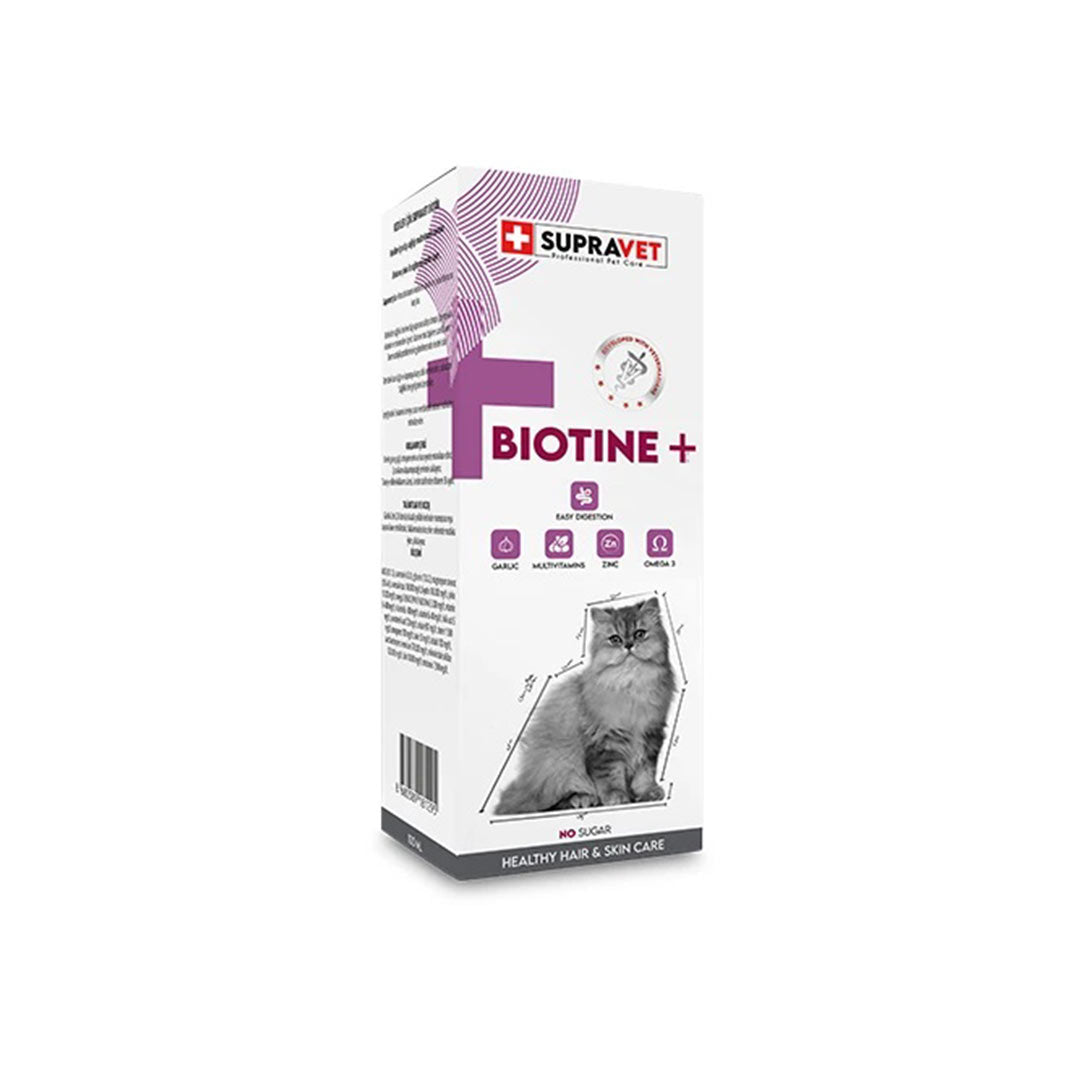 Supravet Biotine Extra Kedi Deri ve Tüy Sağlığı Damlası 100 ml