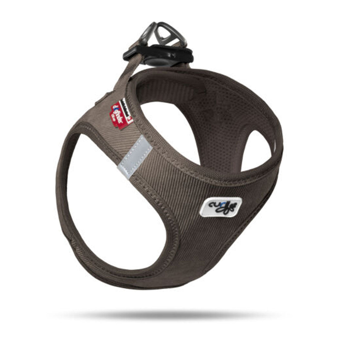 Curli Cord Vest Kahverengi Köpek Göğüs Tasması 3XS