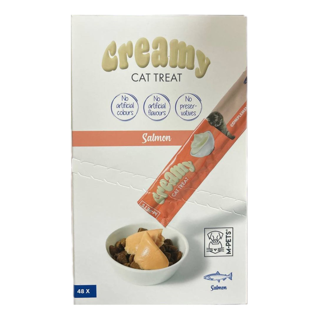 M-Pets Kremali Somonlu Sıvı Kedi Ödülü 12x60gr