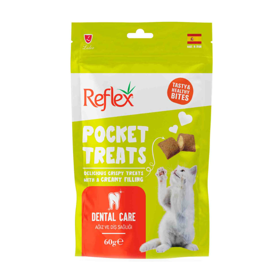 Reflex Pocket Ağız ve Diş Sağlığı için Yetişkin Kedi Ödül Maması 60gr