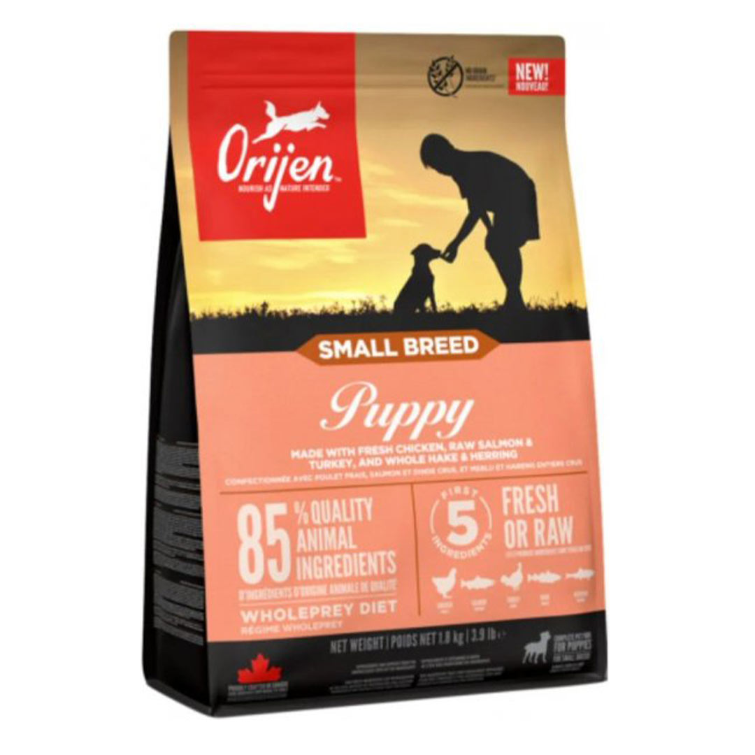 Orijen Grain-Free Chicken, Salmon and Turkey Small Breed Puppy Food 1.8 kg