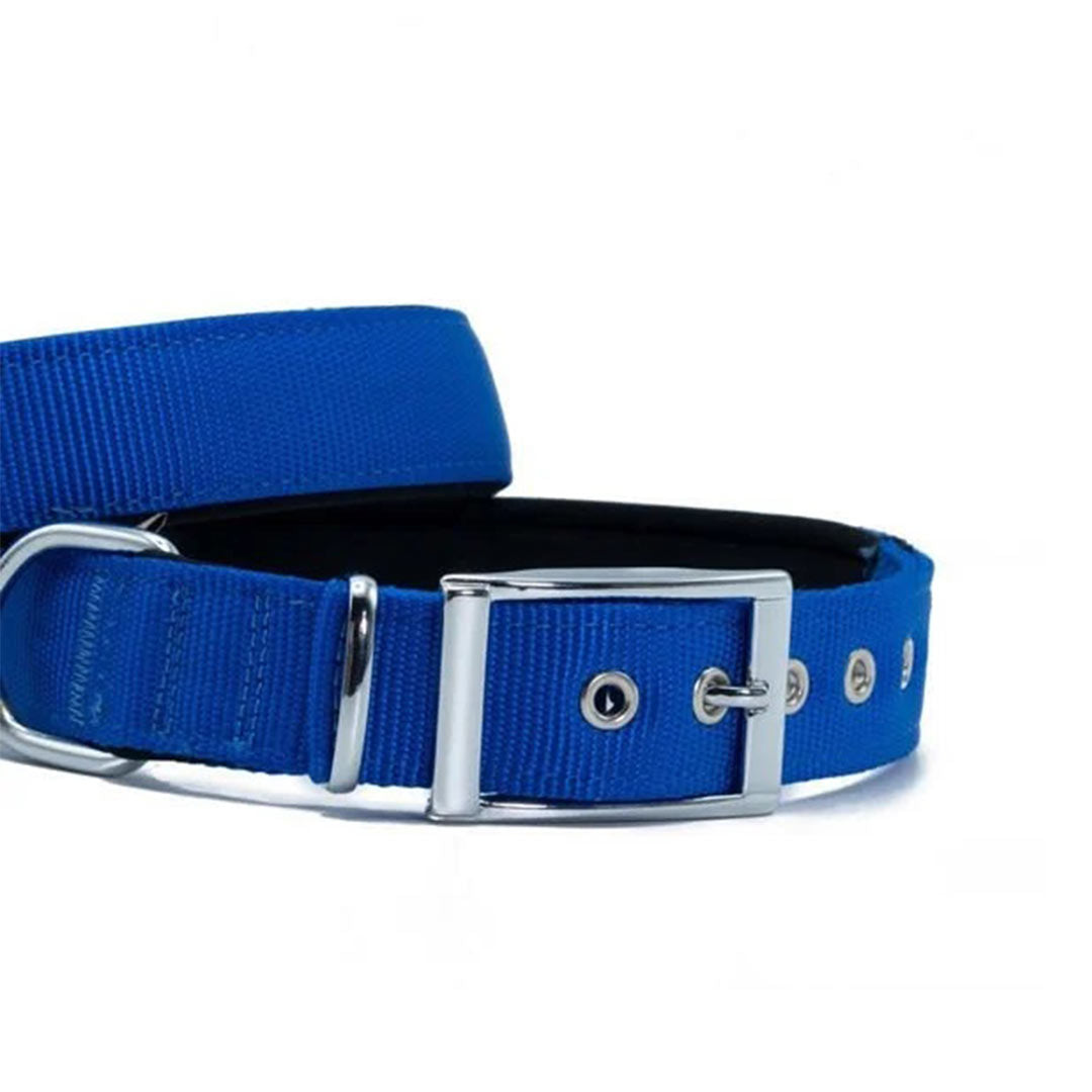 Doggie Elite Weaved Royal Blue Dog Collar Medium 3x42-50cm