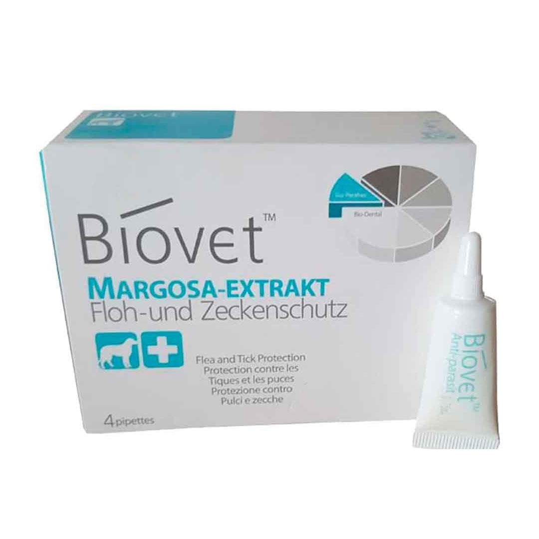 قطره ضد کک و پشه سگ بزرگ برند Biovet گیاهی اندازه متوسط 4 عددی