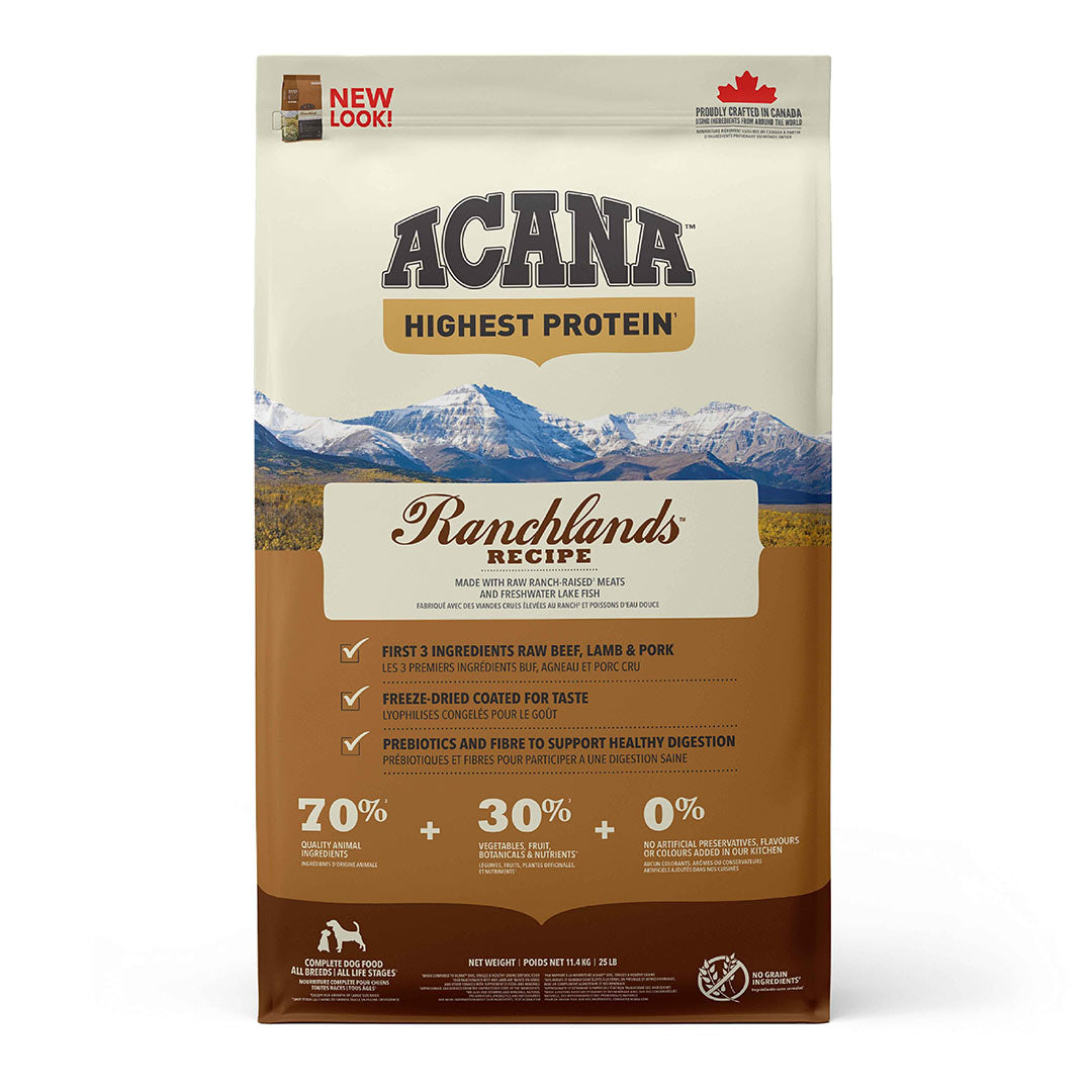 Acana Ranchlands Sığır Etli Yetişkin Köpek Maması 11.4KG