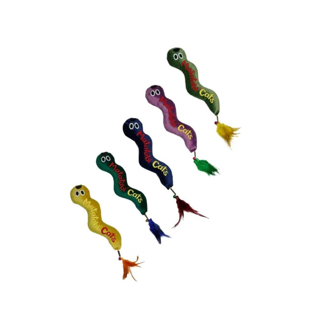 Matatabi Cats Big Worm Solucan Şeklinde Büyük Kedi Oyuncağı