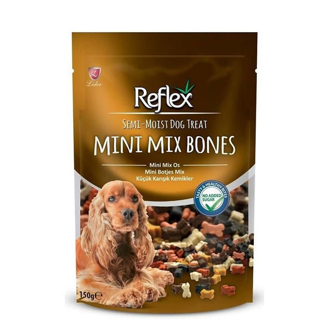 Reflex Semi-Moist Mini Karışık Kemikler Köpek Ödülü 150gr