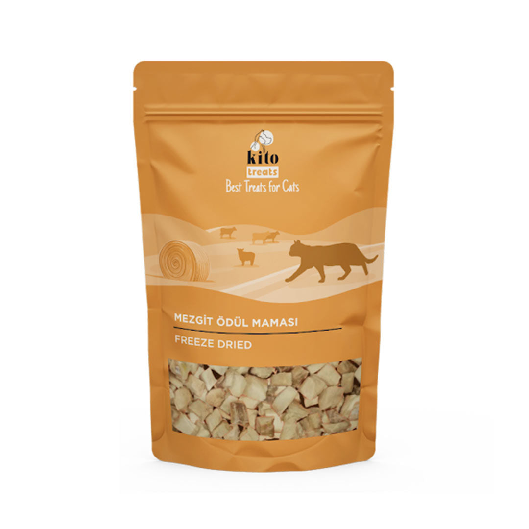 Kito Freeze Dried Mezgit Kediler için Ödül Maması 30 gr