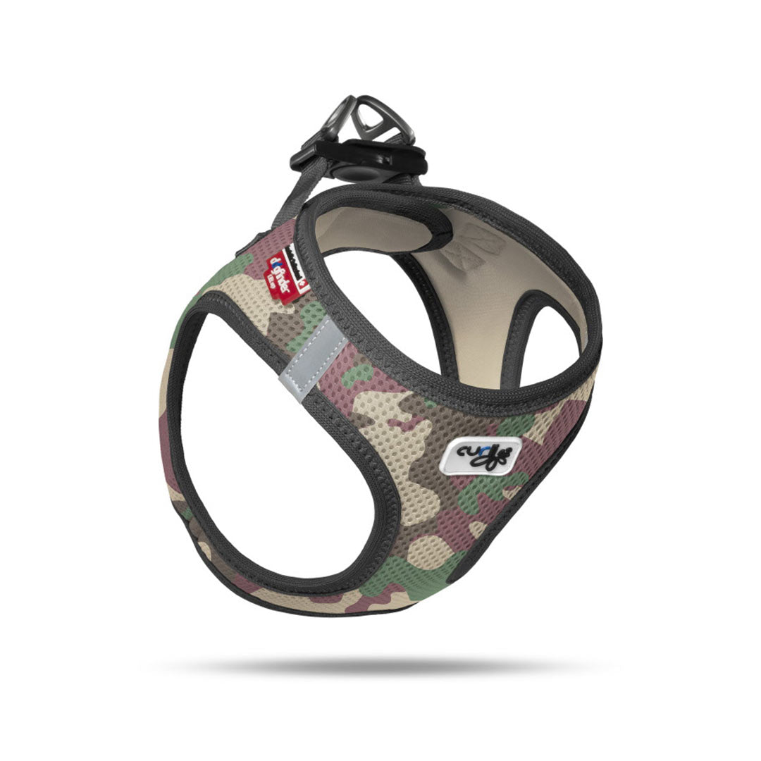 Curli Vest Air-Mesh Kamuflaj Köpek Göğüs Tasması 3XS