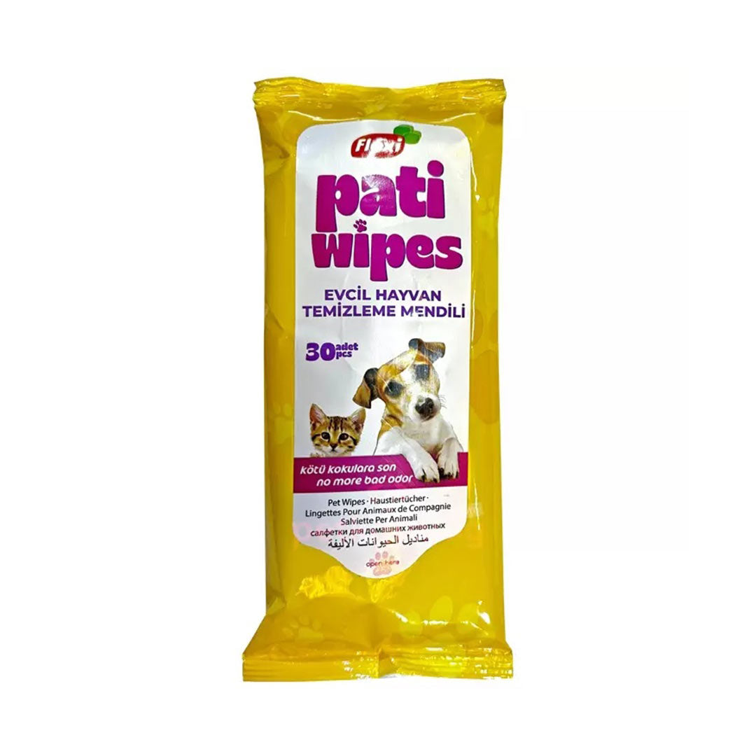 Flexi Pati Wipes Pet Cleaning Wet Wipes 30-Pack
