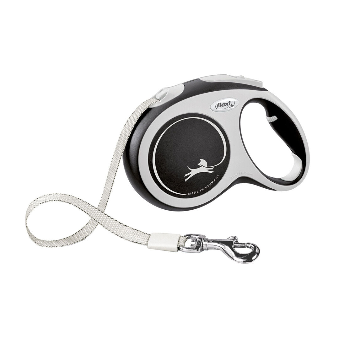 Flexi New Comfort Automatic Black Walking Dog Leash 5mt (S)