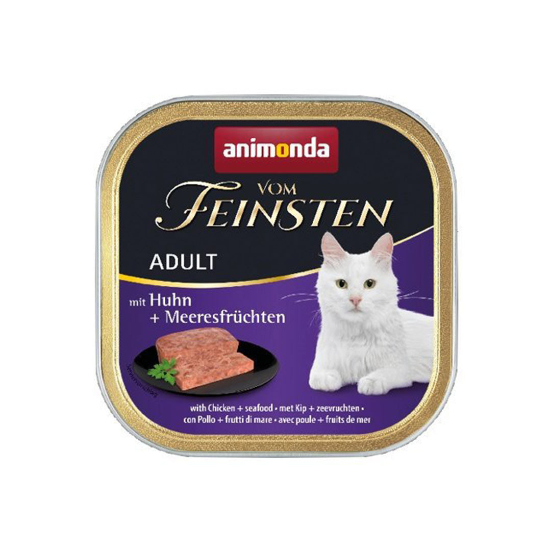 Animonda Vom Feinsten Tavuklu & Deniz Mahsülleri Yaş Kedi Maması 100gr