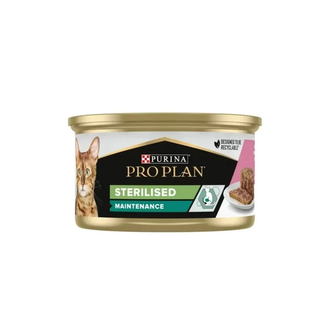 Pro Plan Somonlu ve Ton Balıklı Kısırlaştırılmış Kedi Konservesi 85gr