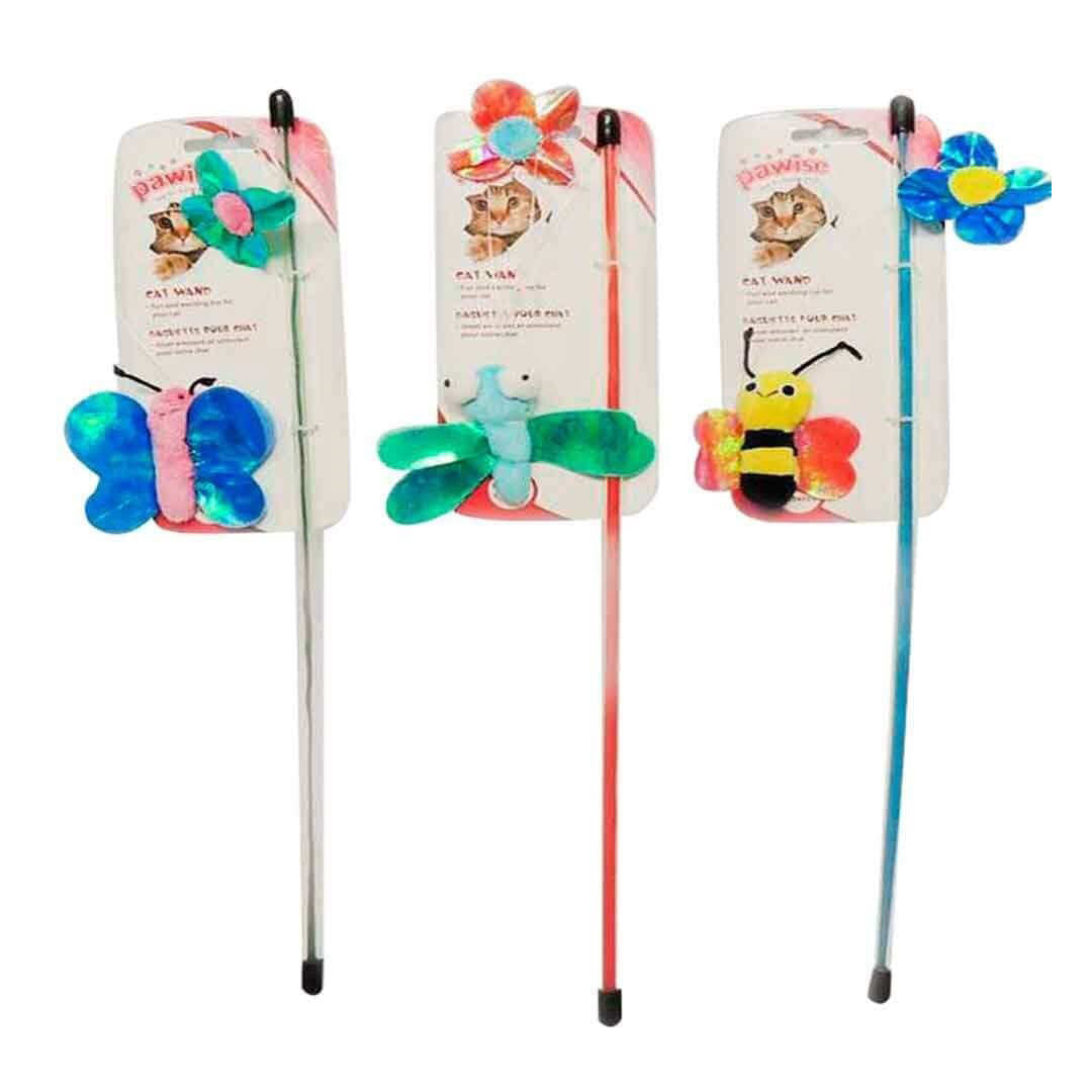 اسباب بازی 45 سانتی متری گربه با حشرات از برند Pawise