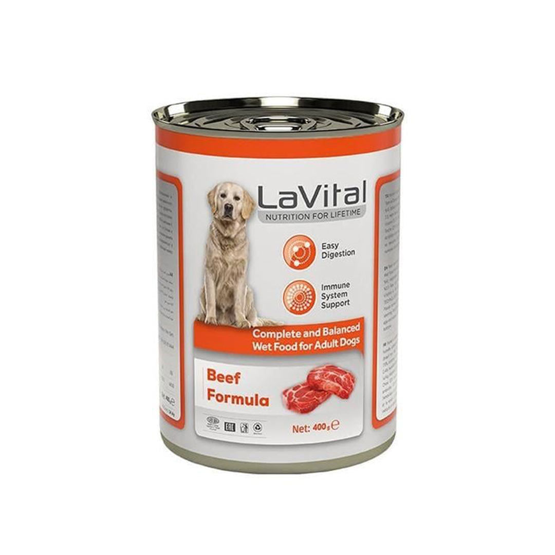 Lavital Beef Adult Dog Canned Food 400g