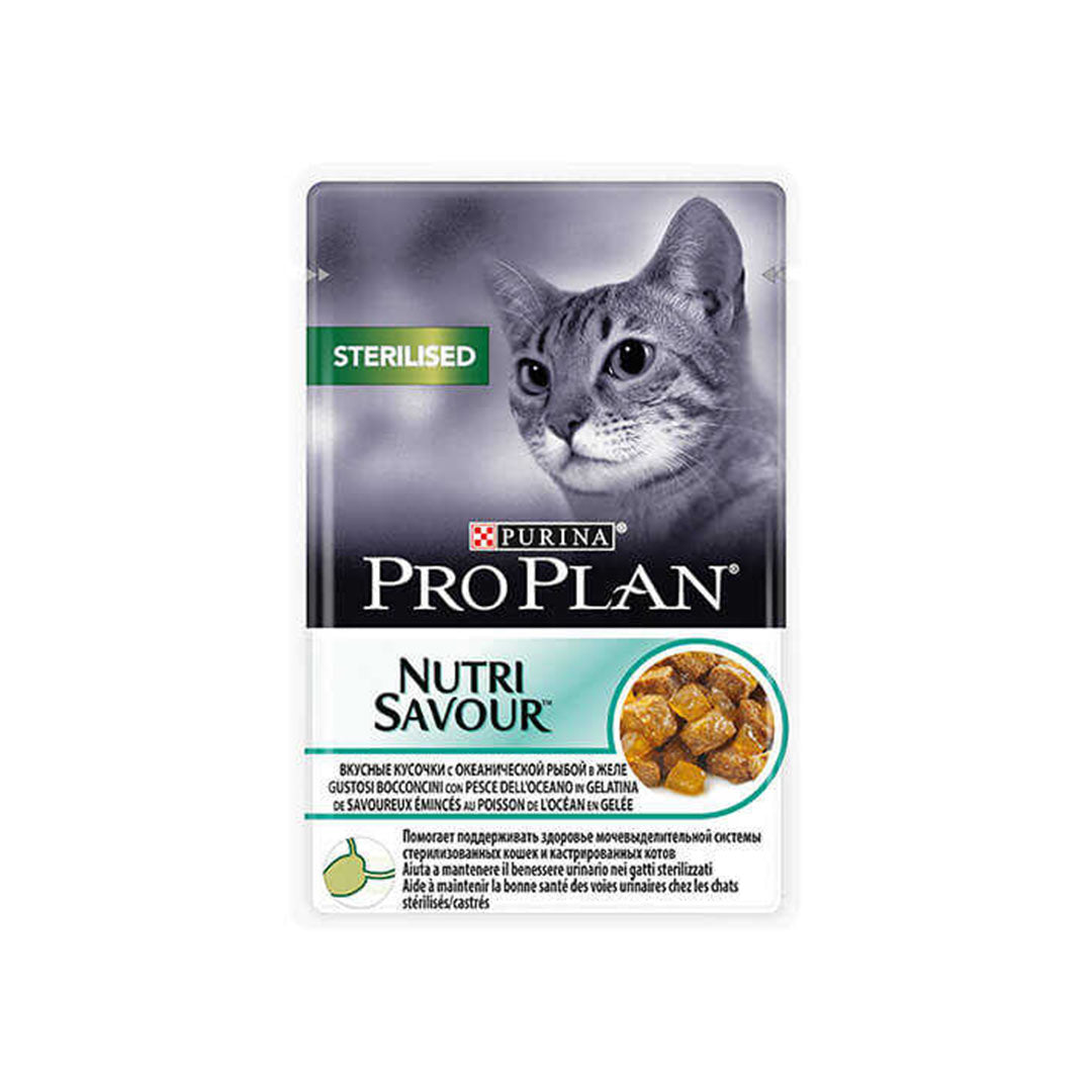Pro Plan Pouch Okyanus Balıklı Kısırlaştırılmış Yaş Kedi Maması 85 Gr