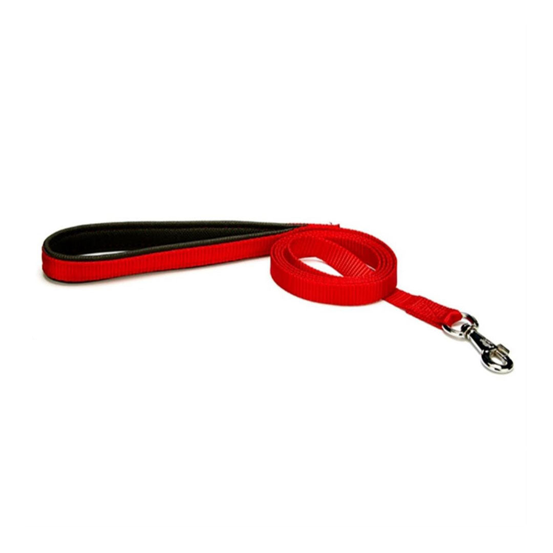 Doggie Handmade Red Dog Leash from Comfortable Fabric 1.5x160cm