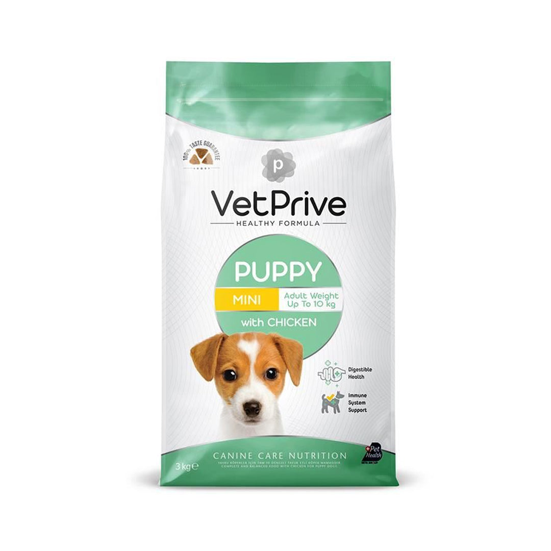 Vet Prive With Chicken Mini and Small Breed Puppy Food 3kg
