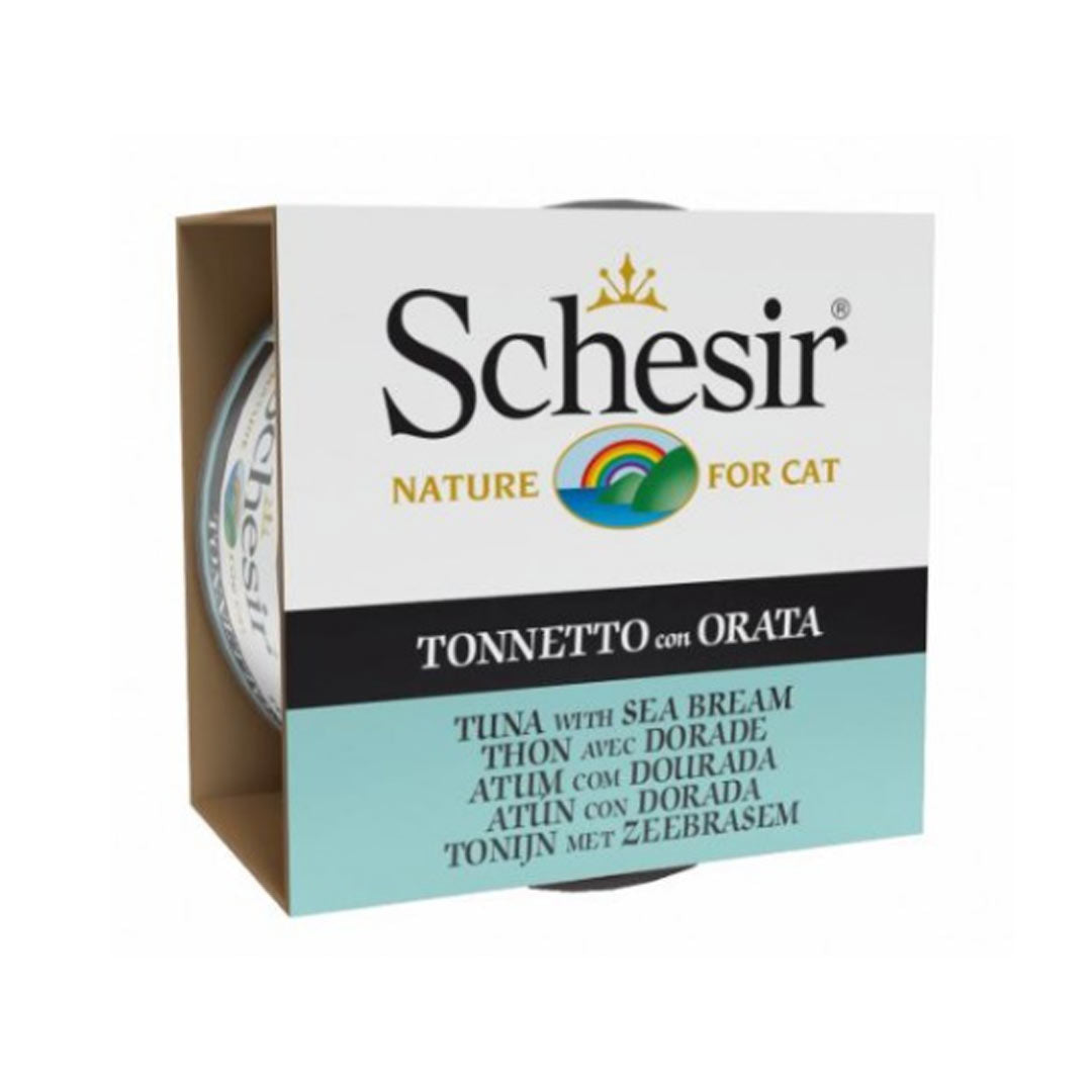 Schesir Soslu Ton Balığı ve Çipura Kedi Islak Maması 85gr