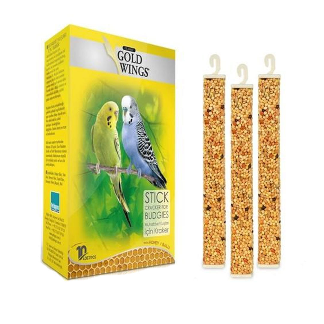 Gold Wings Classic Ballı Muhabbet Kuşu Krakeri 10'lu