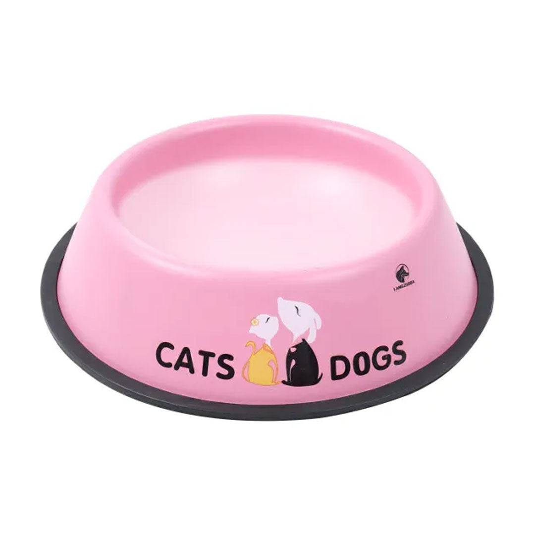 Renkli Metal Kedi ve Köpek Mama ve Su Kabi