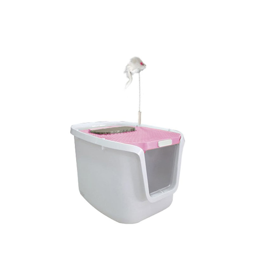 Sunsun 3 in 1 Filtered Enclosed Cat Litter Box 40X50X40 Cm