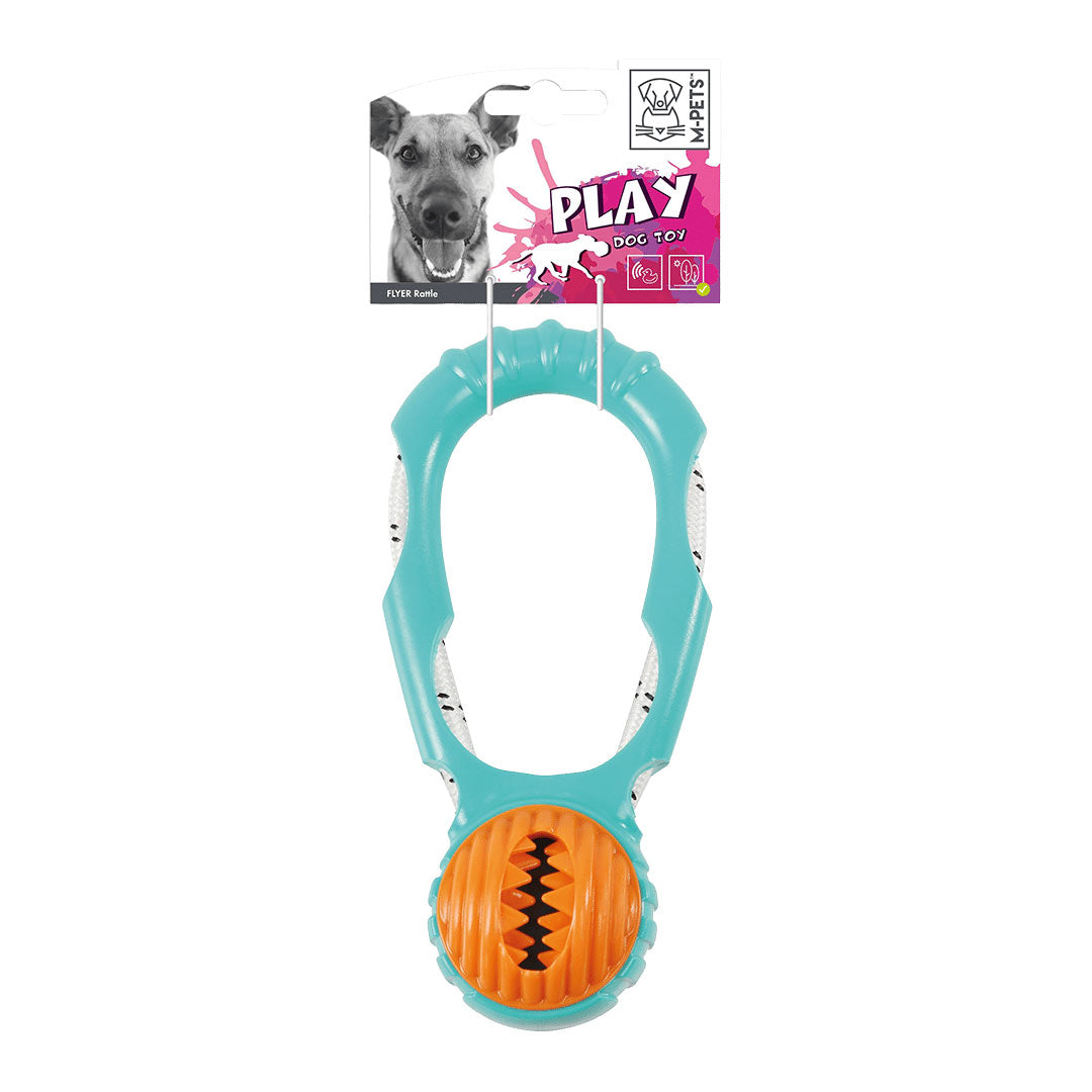 M-Pets Flyer Rattle Dog Toy