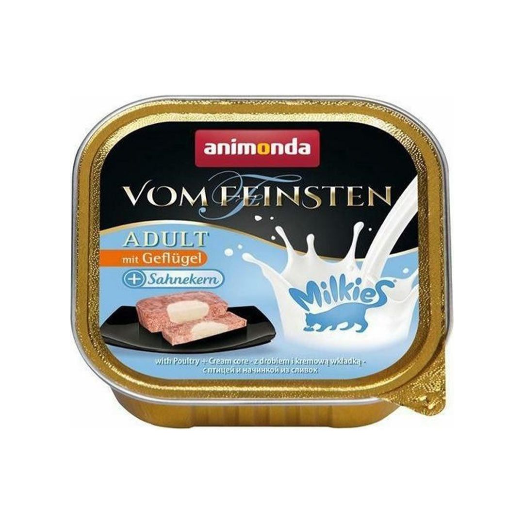 Animonda Vom Feinsten Kümes Hayvanli ve Sutlu Kremali Yetiskin Kedi Konservesi 100gr