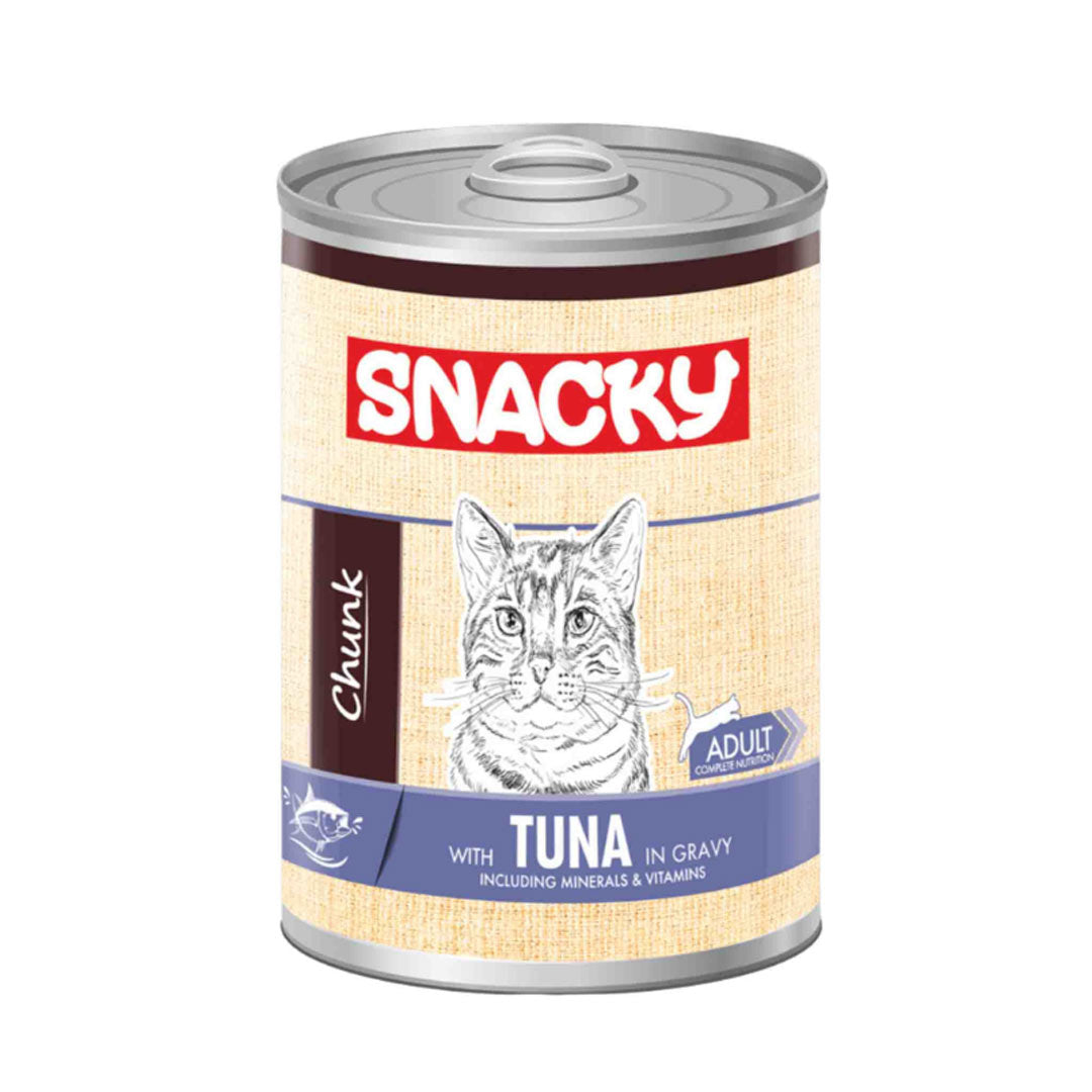 Snacky Chunk Ton Balıklı Yetişkin Kedi Konservesi 400gr