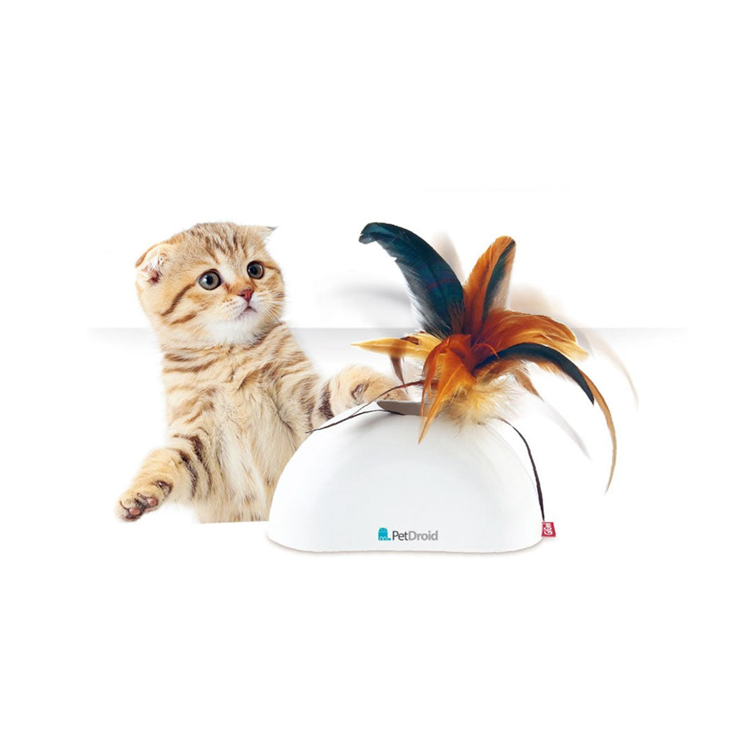 GiGwi Pet Droid Hareket Sensörlü Doğal Tüylü Kedi Oyuncağı