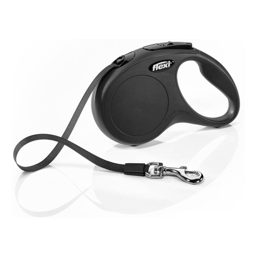 Flexi New Classic Small Siyah Şeritli Köpek Tasmasi 5 Metre