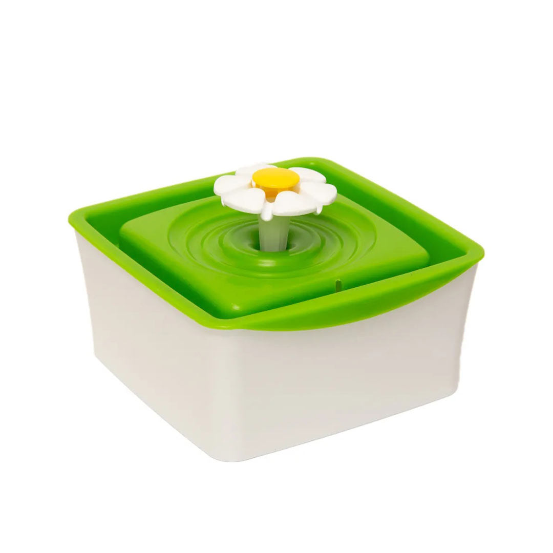 Catit Kediler için Mini Plastik Çiçek Tasarımlı Otomatik Su Kabı 1500ml