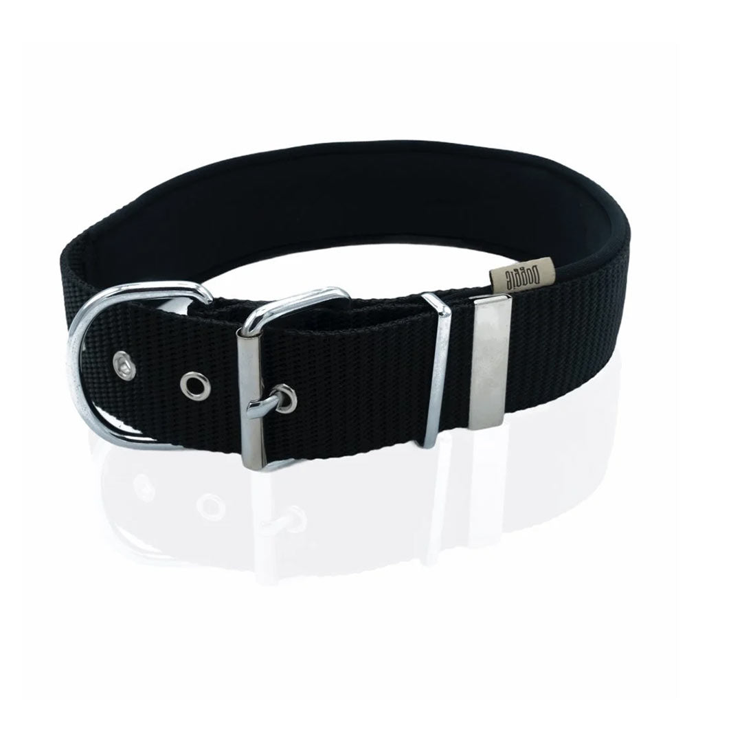 Doggie Konforlu Dokumadan El Yapımı Siyah Köpek Boyun Tasması 5x60-70cm