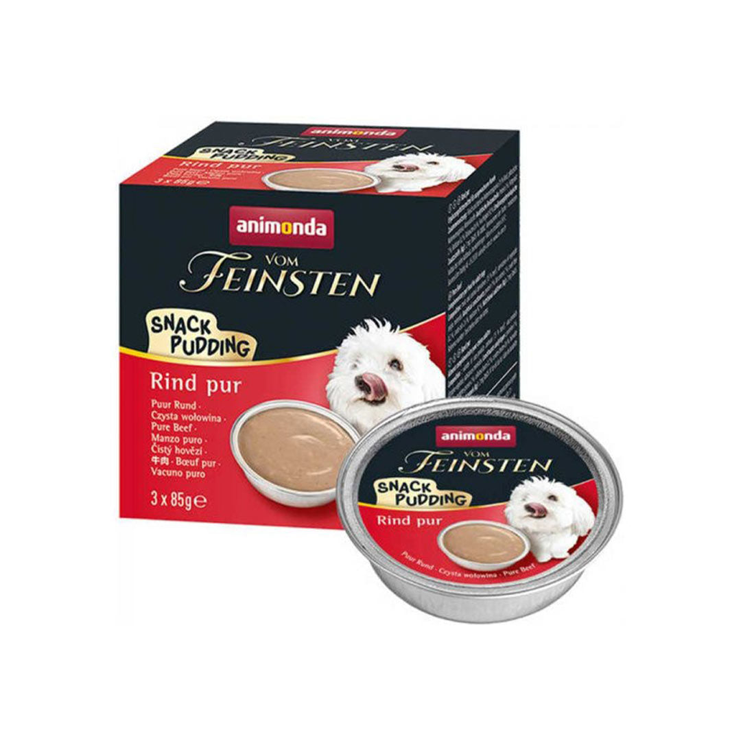 Animonda Vom Feinsten Snack Adult Dog Pudding With Beef 3x85 gr