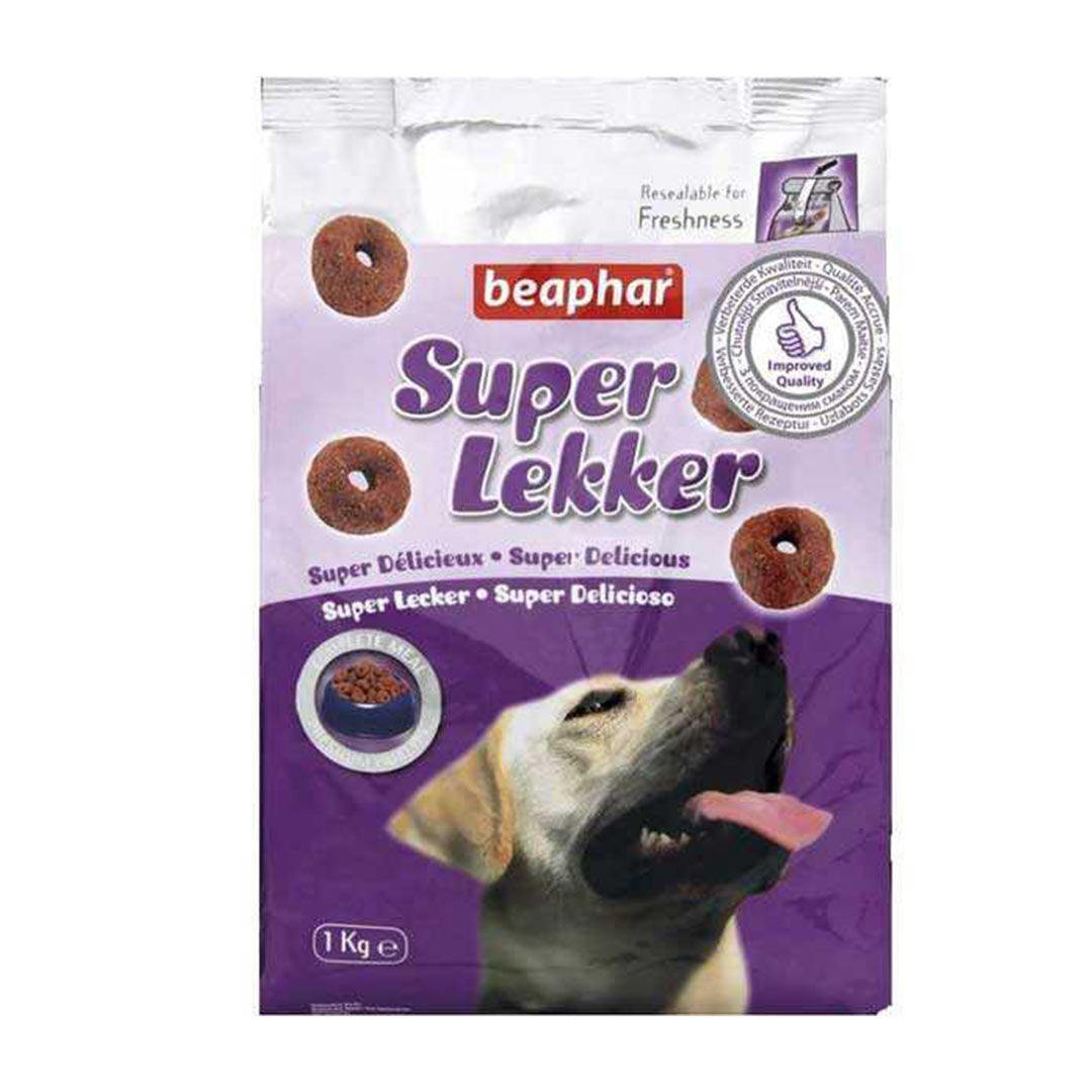 Beaphar Super Lekker Sığır Etli-Pirinçli Köpek Ödülü 1 Kg