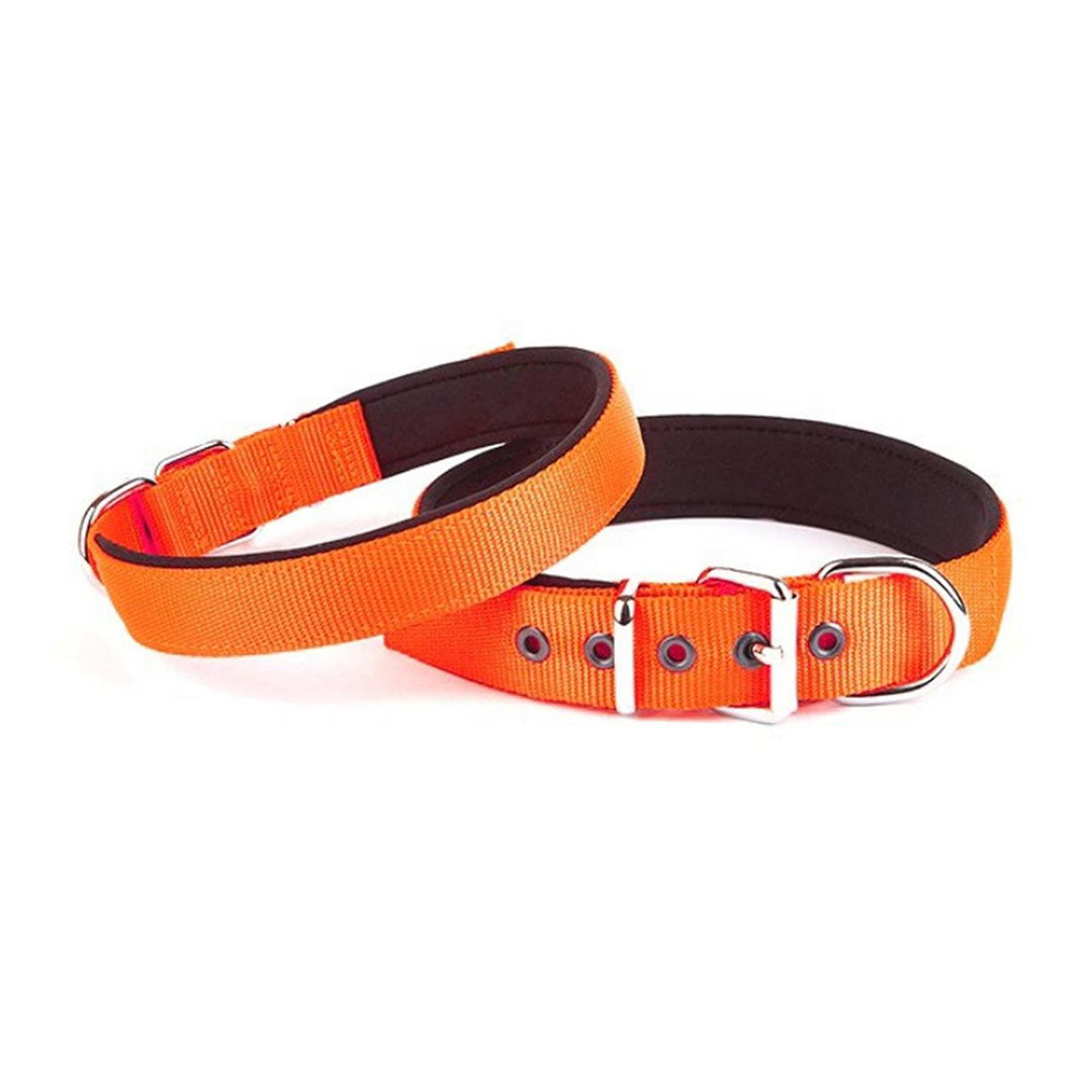 Doggie Konforlu Dokumadan El Yapımı Turuncu Köpek Boyun Tasması 3x47-55cm