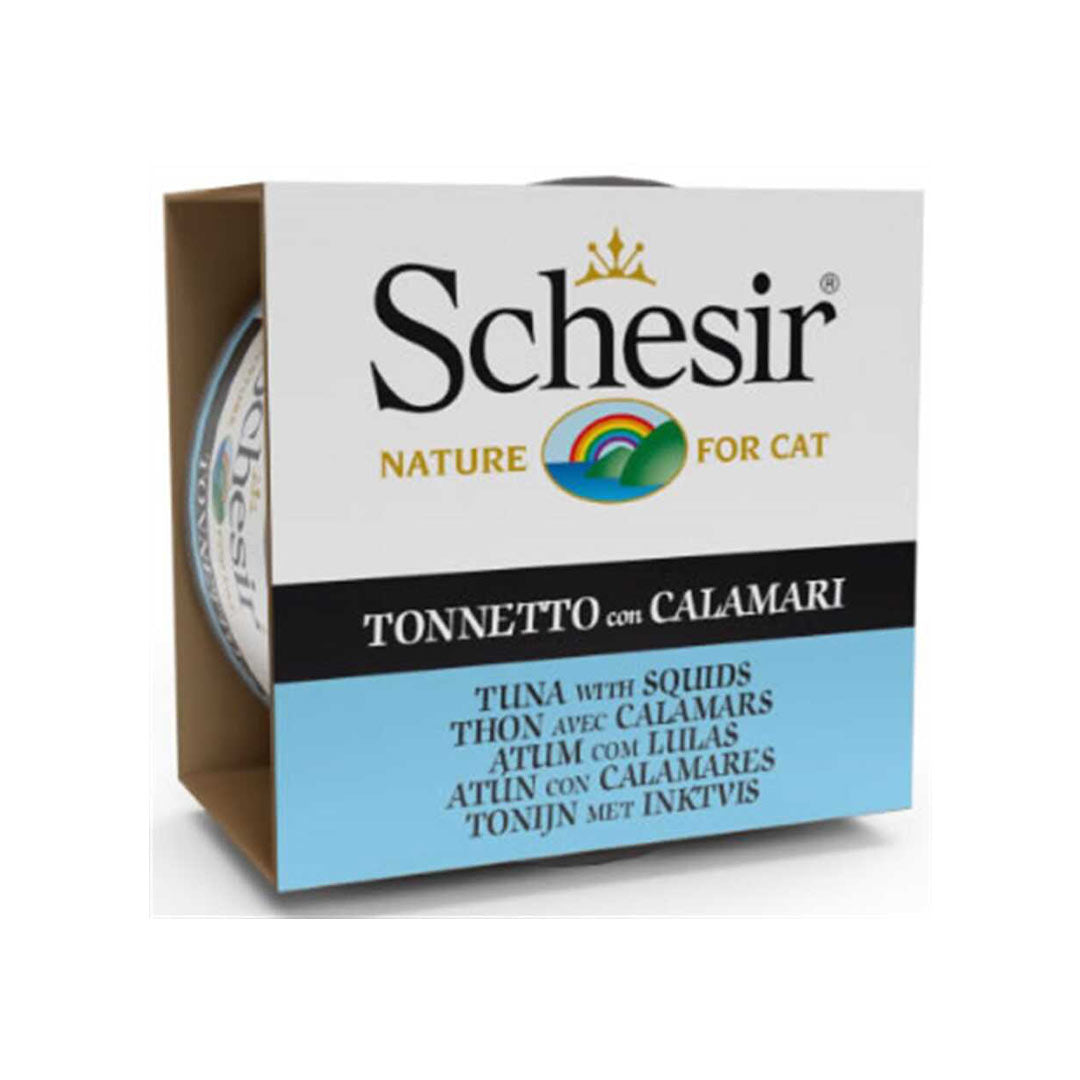 Schesir Ton Balığı ve Kalamarlı Kedi Konservesi 85 GR
