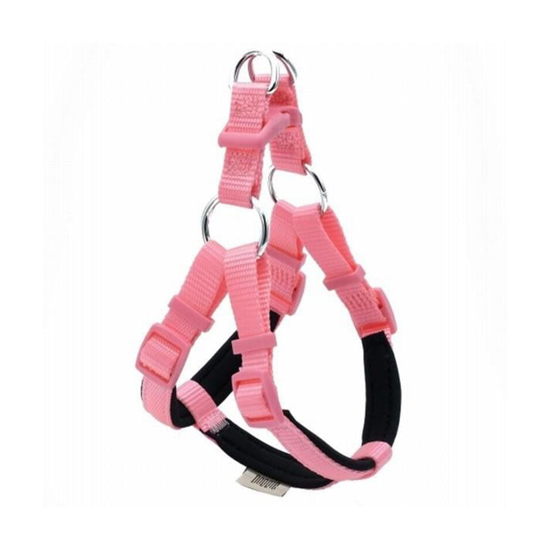 Doggie Konfor Ronin Dokuma Pembe Köpek Göğüs Tasması 1,5x35-40 Cm