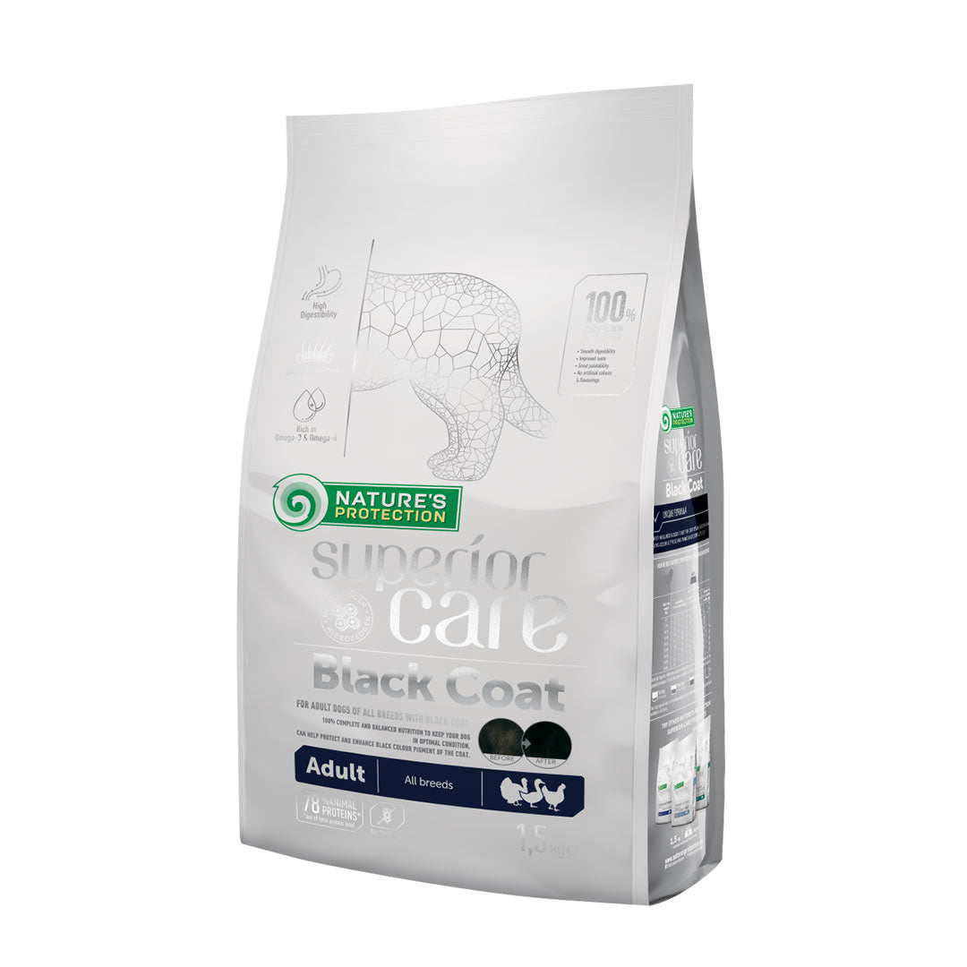 Nature's Protection Black Coat Kümes Hayvanlı Yetişkin Köpek Maması 1.5Kg