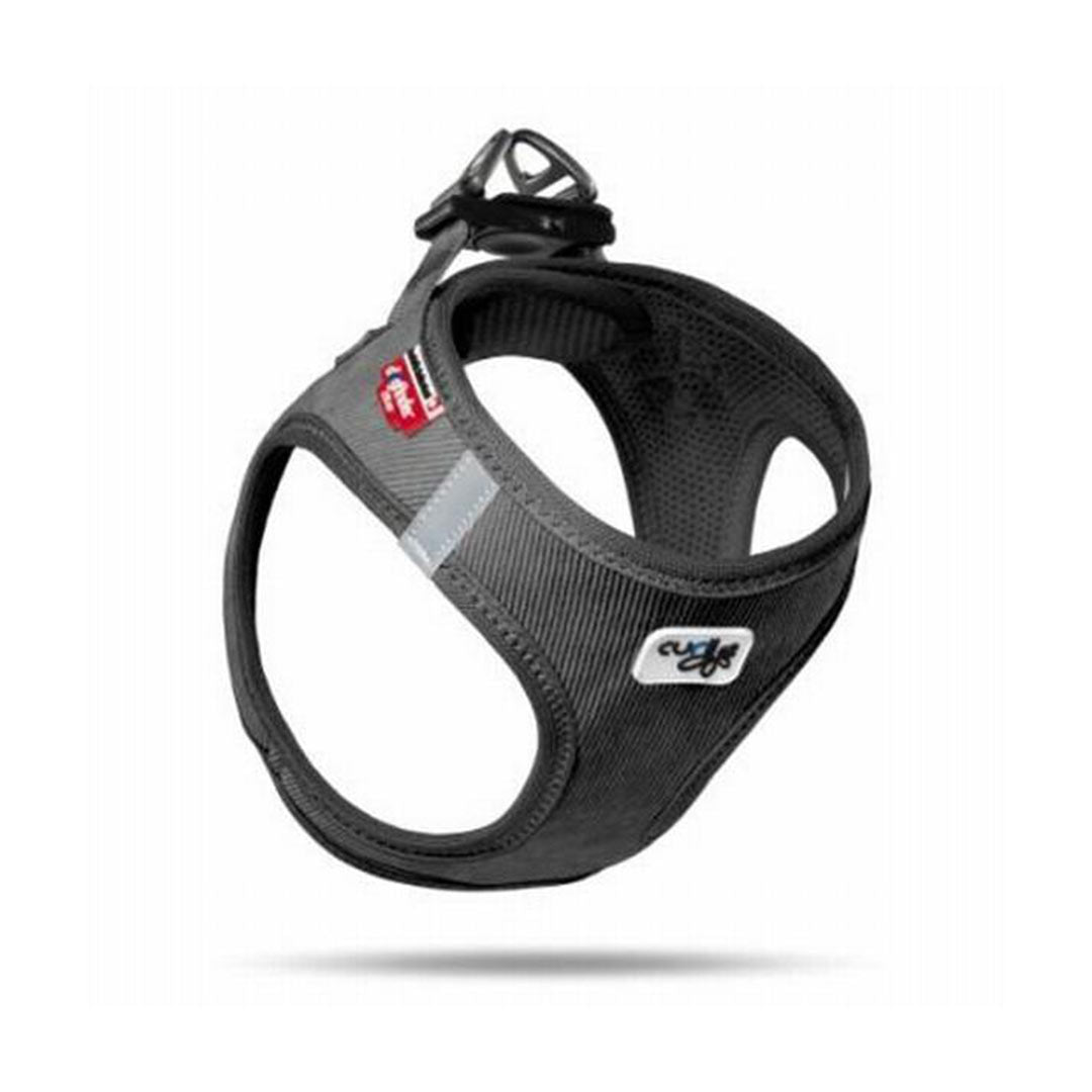 Curli Cord Vest Siyah Köpek Göğüs Tasması 2XS