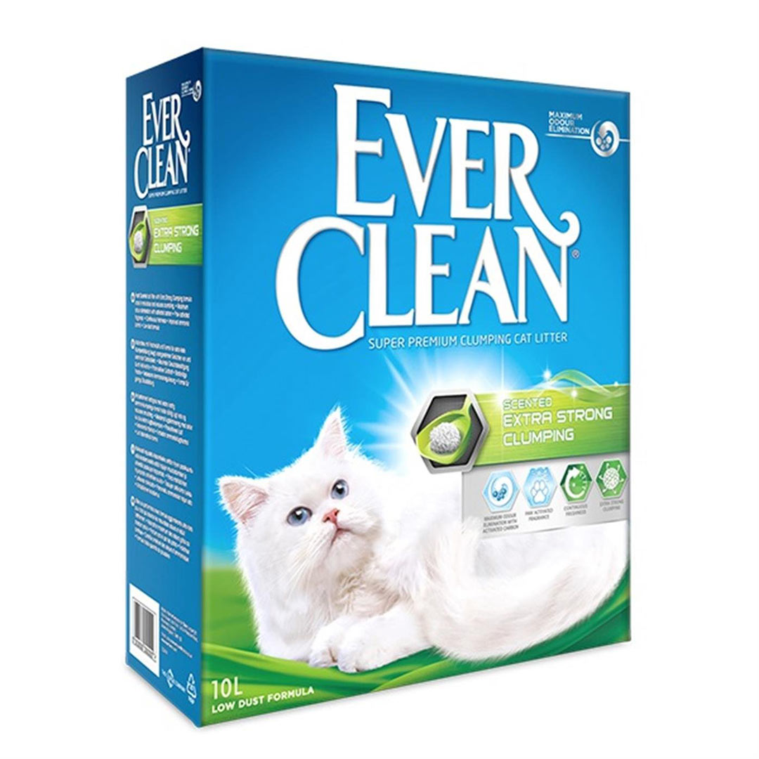 EverClean Ekstra Güçlü Kokulu Topaklanan Kedi Kumu 10lt